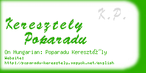 keresztely poparadu business card